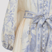 Zimmerman Indra Plunge Mini Dress - WOMEN CLOTHING - ZIMMERMANN - T.Luxy