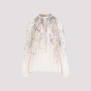 Zimmermann Blouse - Nude & Neutrals | 25f6fc42d59ab5da571ed64b6ce7a4bffc6e20f1