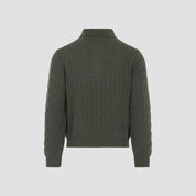 Ralph Laurent Collection Cable-Knit Polo Sweater - WOMEN CLOTHING - RALPH LAUREN COLLECTION - T.Luxy