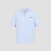 Miu Miu Shirts - Blue | a9aac1ed1fb21fd30516f0582416d57db8e8e8f5