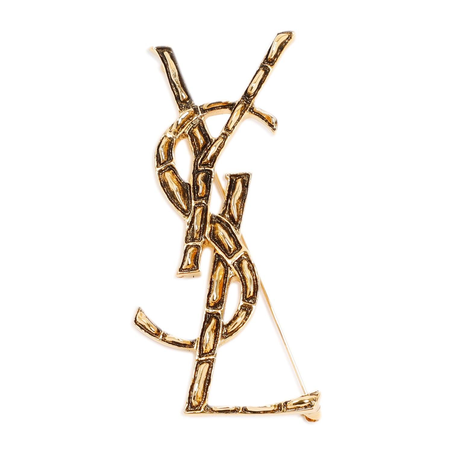 Opyum Textured Coco Brooch - WOMEN ACCESSORIES - Saint Laurent - T.Luxy