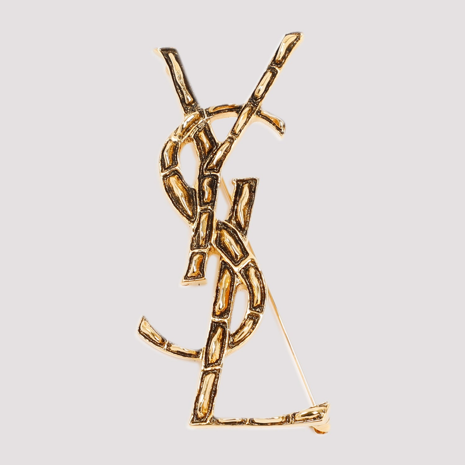 Opyum Textured Coco Brooch - WOMEN ACCESSORIES - Saint Laurent - T.Luxy