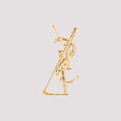 Opyum Textured Coco Brooch - WOMEN ACCESSORIES - Saint Laurent - T.Luxy