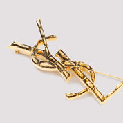 Opyum Textured Coco Brooch - WOMEN ACCESSORIES - Saint Laurent - T.Luxy