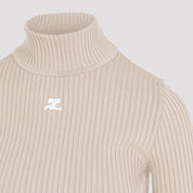 Courreges Pullover - Nude & Neutrals | 383f24d674f6050a90f58d0122cd578dc288b24e