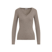 Brunello Cucinelli V neck - Brown | 30187fa0572971a4a77d4839f3c4a4dd372a0259