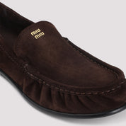 Miu Miu Loafers - Brown | 1cadbbb611c90e4f6da67a262465f6f5facc433b