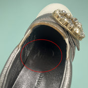 Miu Miu Leather Crystal Sneakers