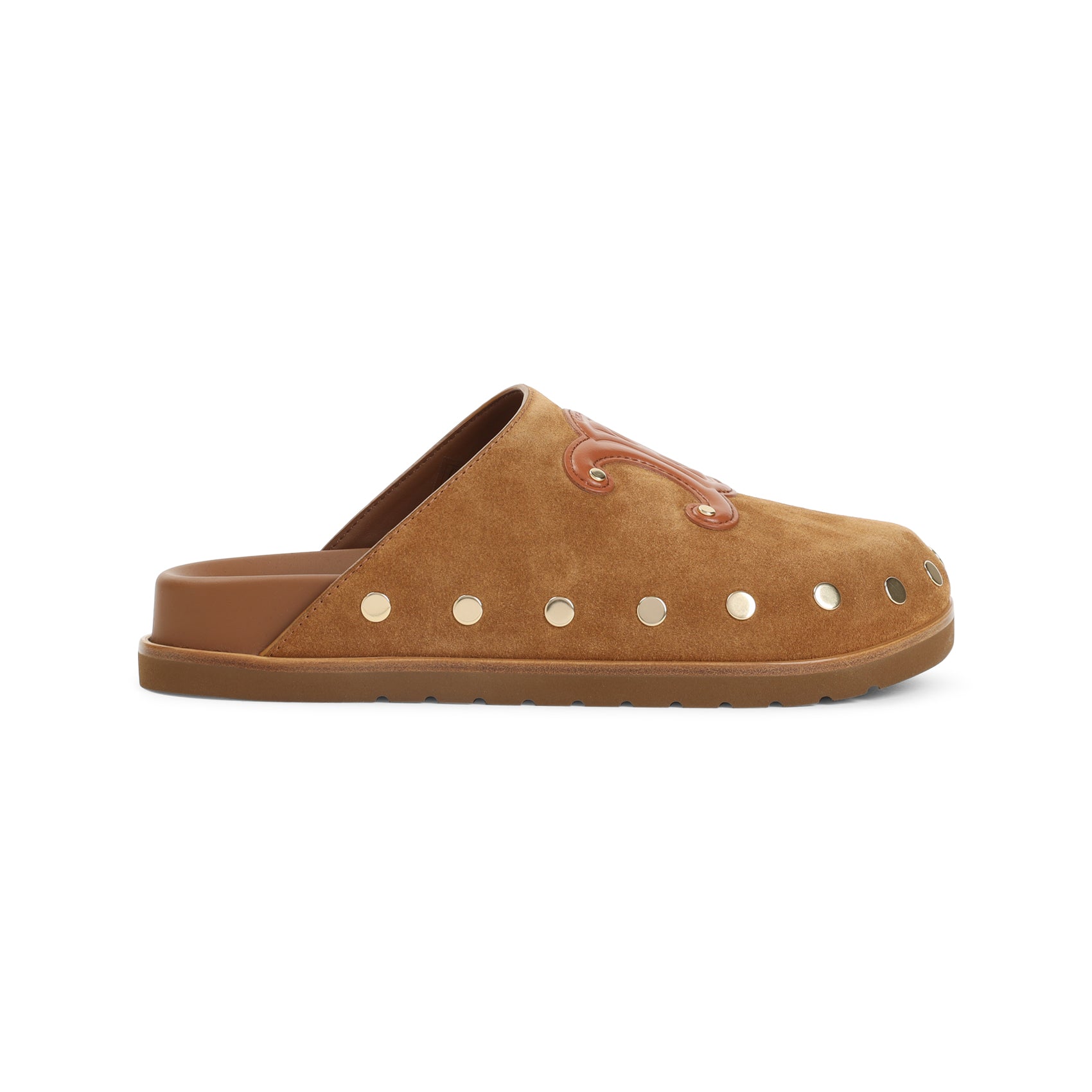Celine Triomphe Wedge Mules - WOMEN SHOES - Celine - T.Luxy