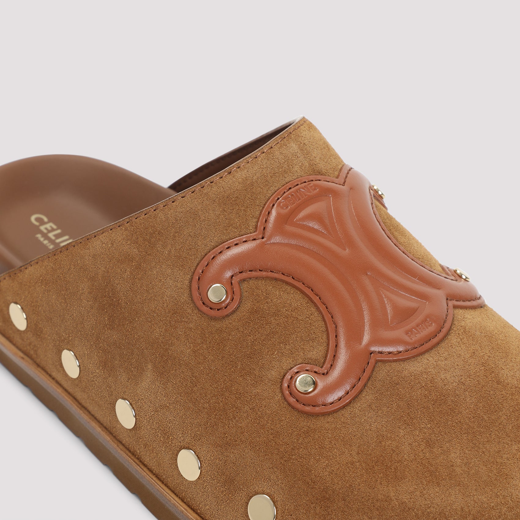 Celine Triomphe Wedge Mules - WOMEN SHOES - Celine - T.Luxy