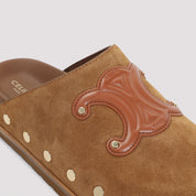 Celine Triomphe Wedge Mules - WOMEN SHOES - Celine - T.Luxy