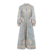 Zimmerman Roselight Plunge Midi Dress - WOMEN CLOTHING - Zimmermann - T.Luxy