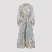 Zimmerman Roselight Plunge Midi Dress - WOMEN CLOTHING - Zimmermann - T.Luxy