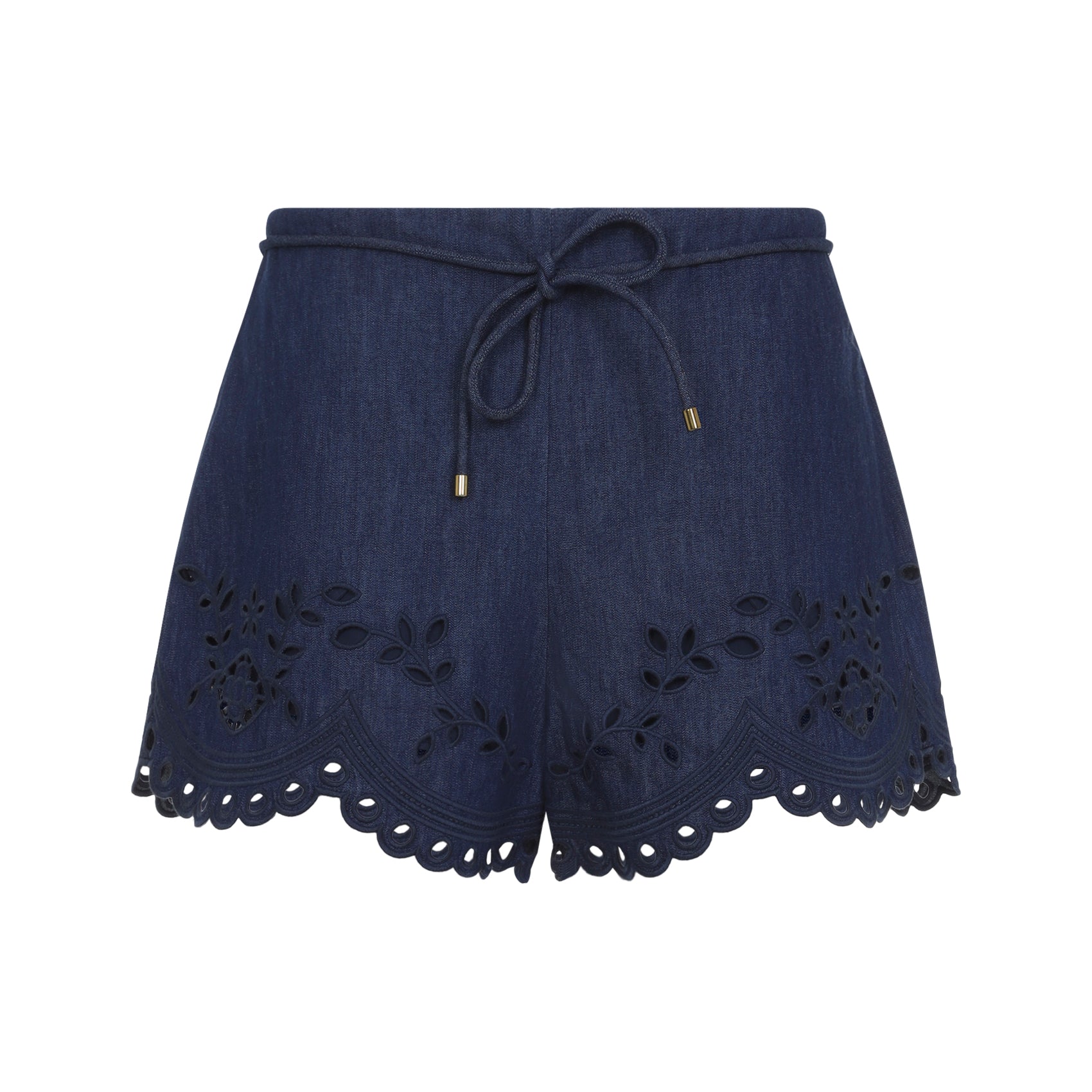 Zimmermann Mahon Broderie Denim Short - WOMEN CLOTHING - Zimmermann - T.Luxy