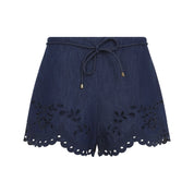 Zimmermann Mahon Broderie Denim Short - WOMEN CLOTHING - Zimmermann - T.Luxy