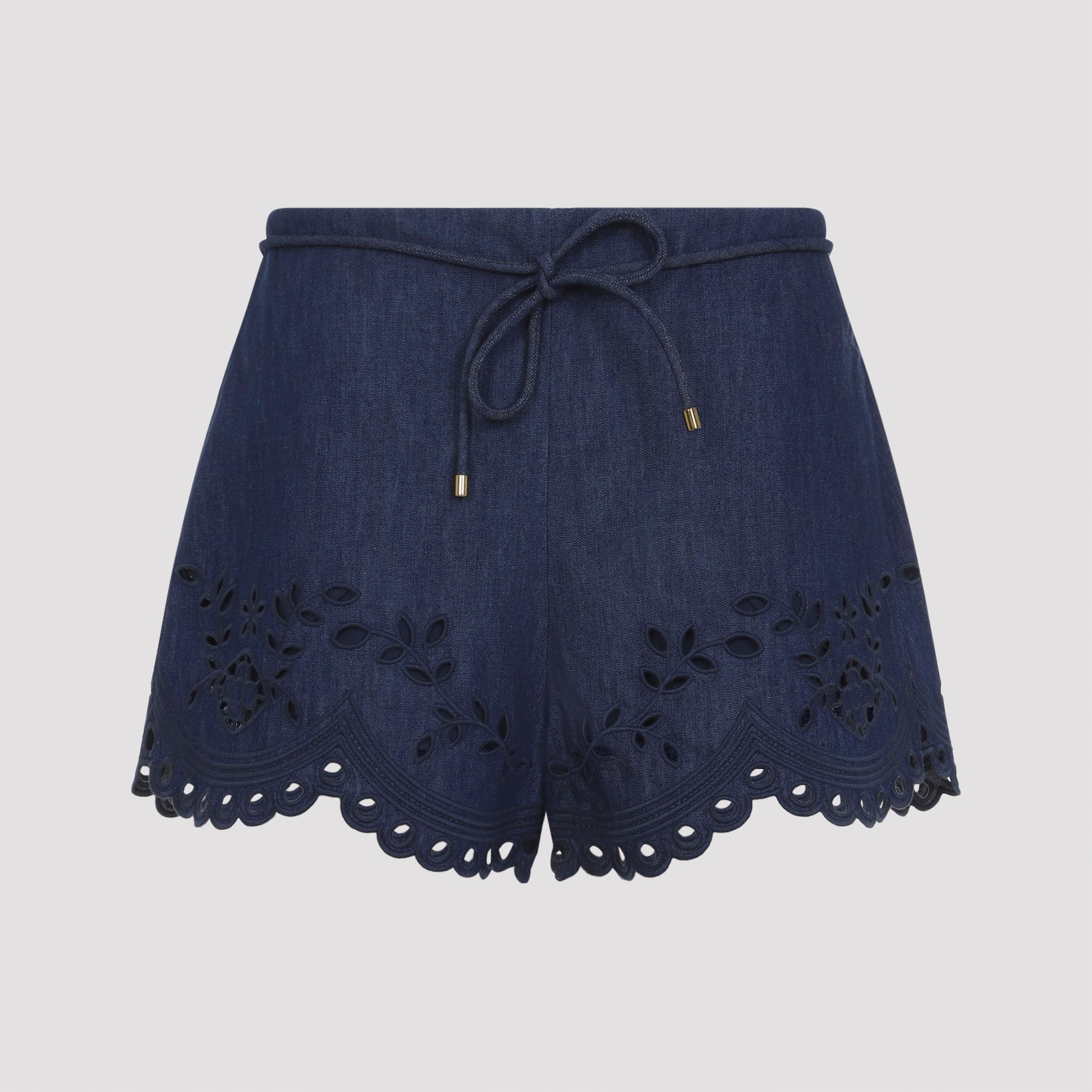 Zimmermann Mahon Broderie Denim Short - WOMEN CLOTHING - Zimmermann - T.Luxy