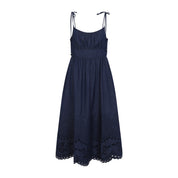 Zimmerman Mahon Broderie Denim Midi Dress - WOMEN CLOTHING - ZIMMERMANN - T.Luxy