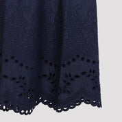 Zimmerman Mahon Broderie Denim Midi Dress - WOMEN CLOTHING - ZIMMERMANN - T.Luxy