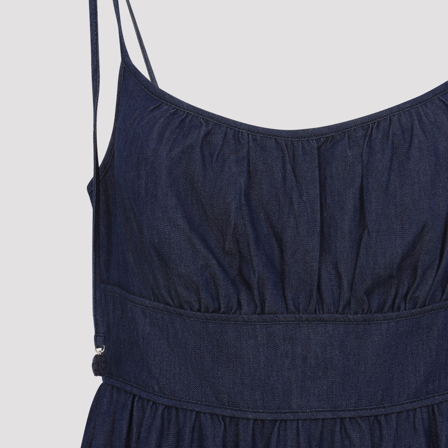 Zimmerman Mahon Broderie Denim Midi Dress - WOMEN CLOTHING - ZIMMERMANN - T.Luxy