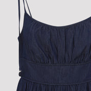 Zimmerman Mahon Broderie Denim Midi Dress - WOMEN CLOTHING - ZIMMERMANN - T.Luxy