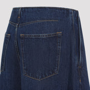 Jil Sander Wide Leg Denim Pants - WOMEN CLOTHING - JIL SANDER - T.Luxy