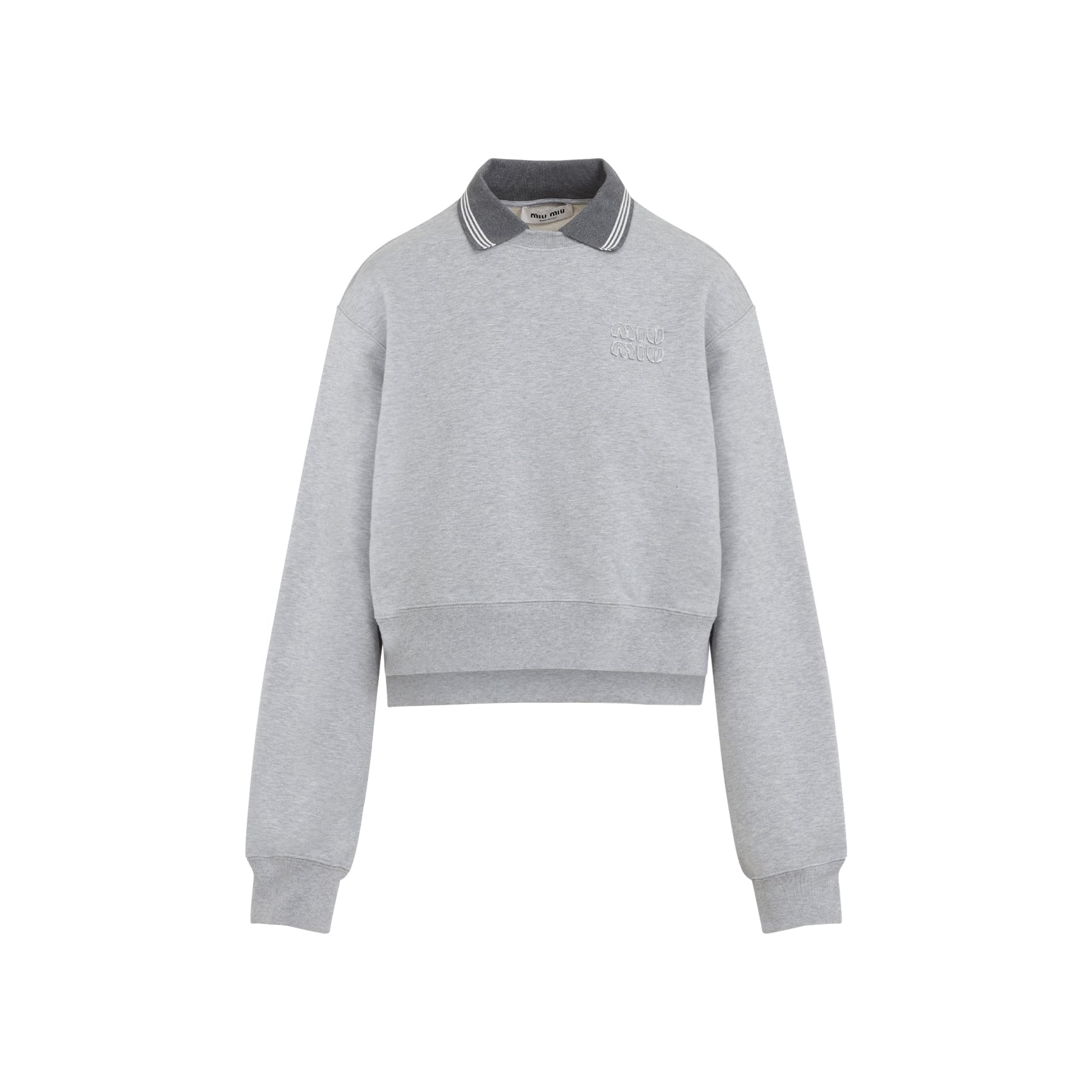 Miu Miu SWEATSHIRT - Grey | 155345b885eff3842f4a646f9120e18b38282666