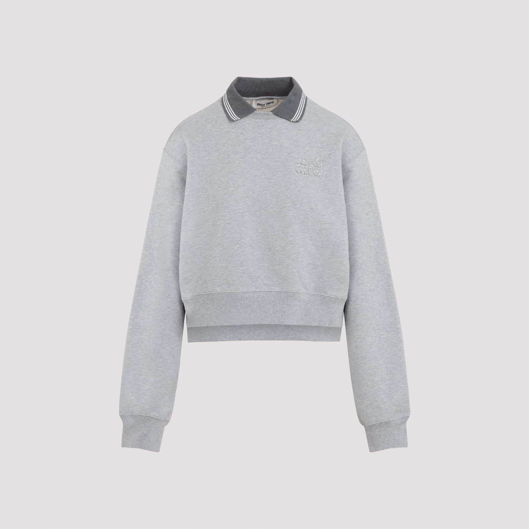 Miu Miu SWEATSHIRT - Grey | a4e8bde7b3b8cecef39e1692494b51726390dc2d