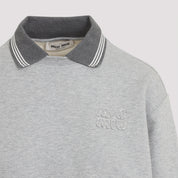 Miu Miu SWEATSHIRT - Grey | 2c0acb10270a69c63ada52798fd4fb98e00ad4f2
