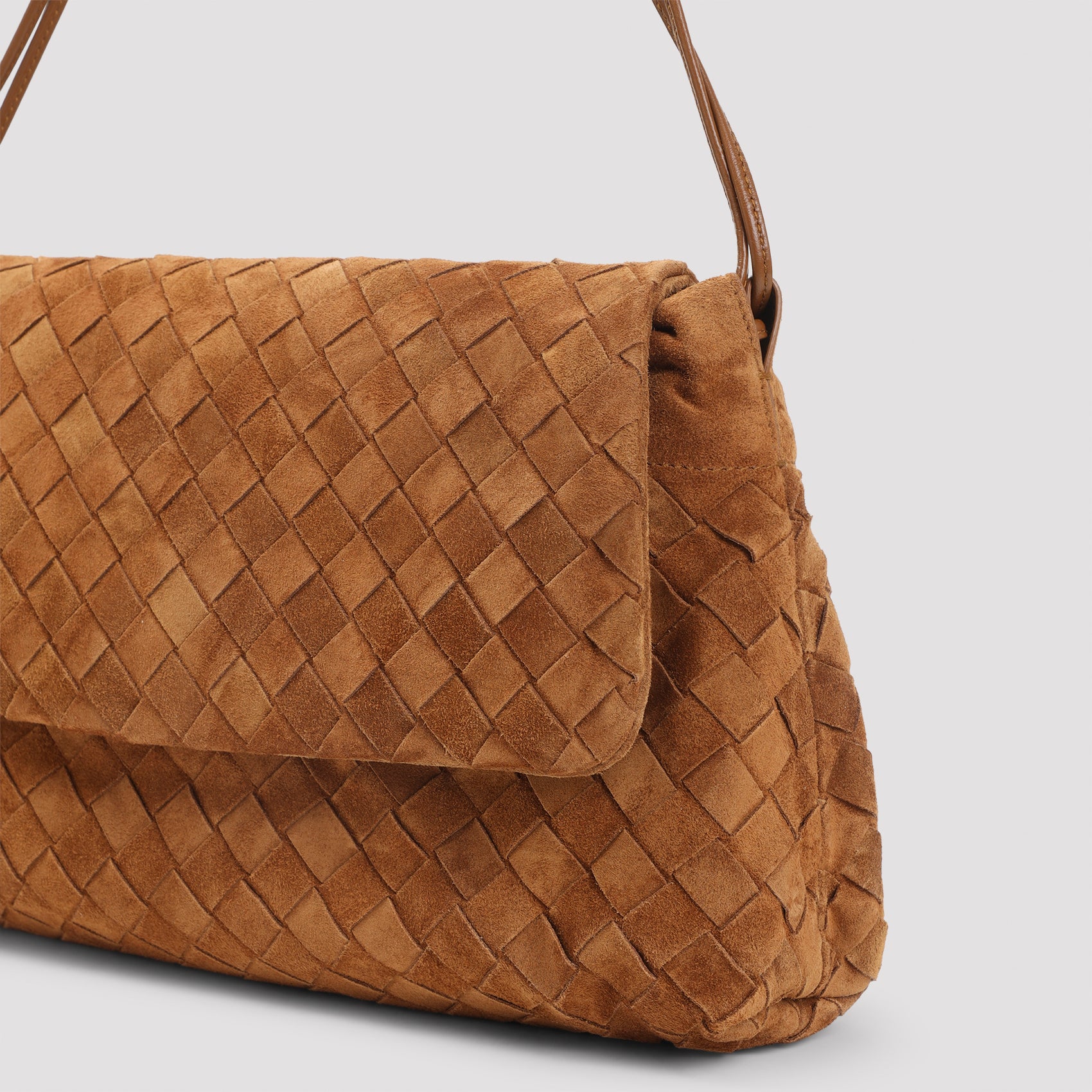 Bottega Veneta Suede Leather Pouch - WOMEN BAGS - BOTTEGA VENETA - T.Luxy