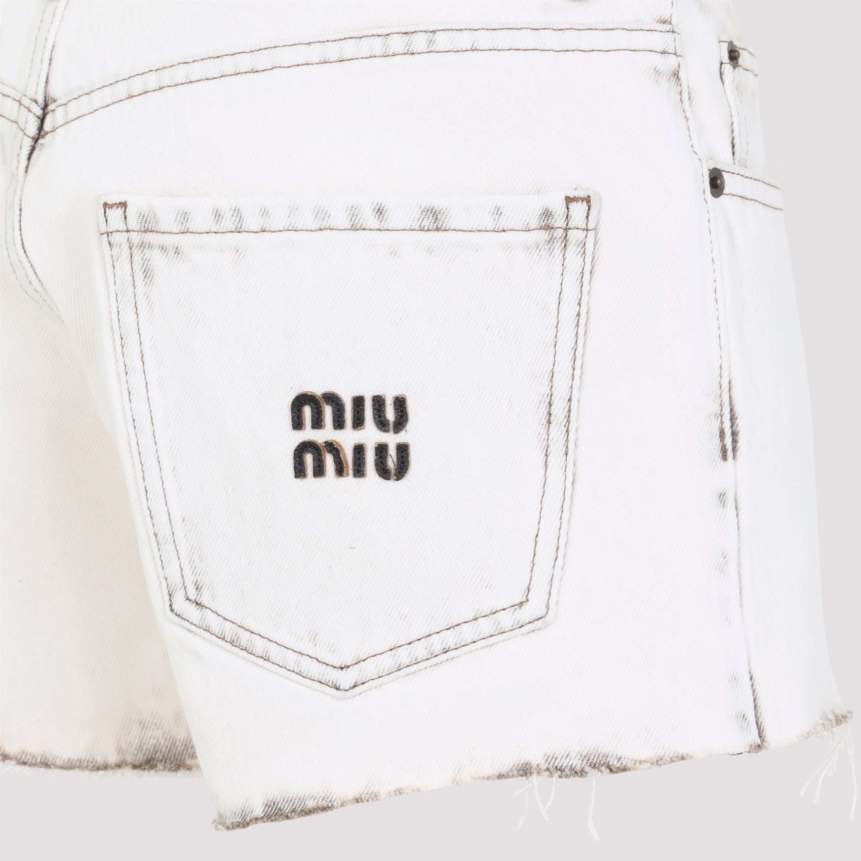 Miu Miu Denim Short - WOMEN CLOTHING - MIU MIU - T.Luxy