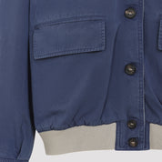 Miu Miu Old Washed Twill Blouson - WOMEN CLOTHING - Miu Miu - T.Luxy