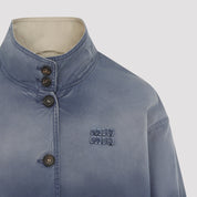 Miu Miu Old Washed Twill Blouson - WOMEN CLOTHING - Miu Miu - T.Luxy