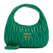 Miu Miu Small Wander Matelassé Hobo Bag - WOMEN BAGS - MIU MIU - T.Luxy