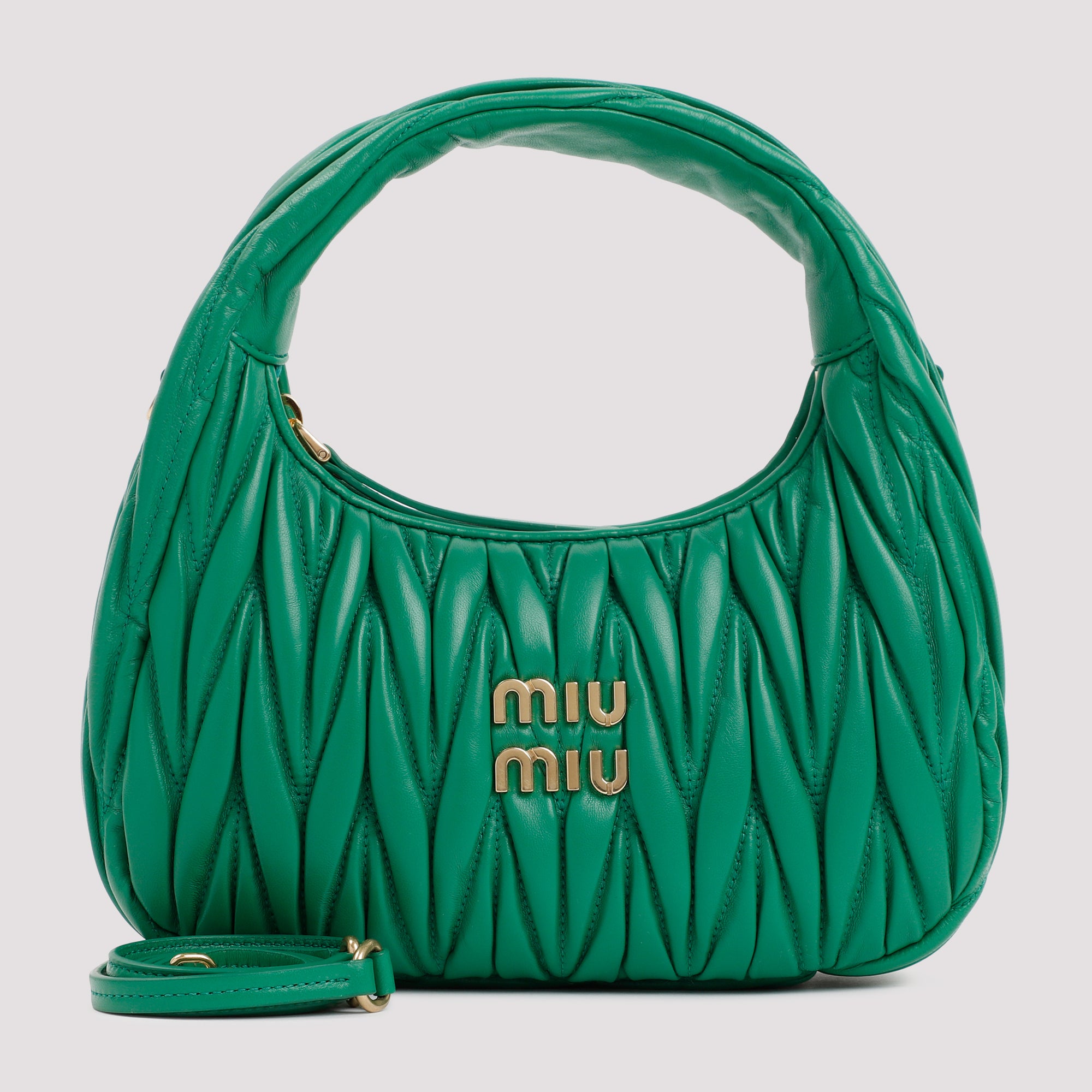 Miu Miu Small Wander Matelassé Hobo Bag - WOMEN BAGS - MIU MIU - T.Luxy