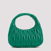 Miu Miu Small Wander Matelassé Hobo Bag - WOMEN BAGS - MIU MIU - T.Luxy