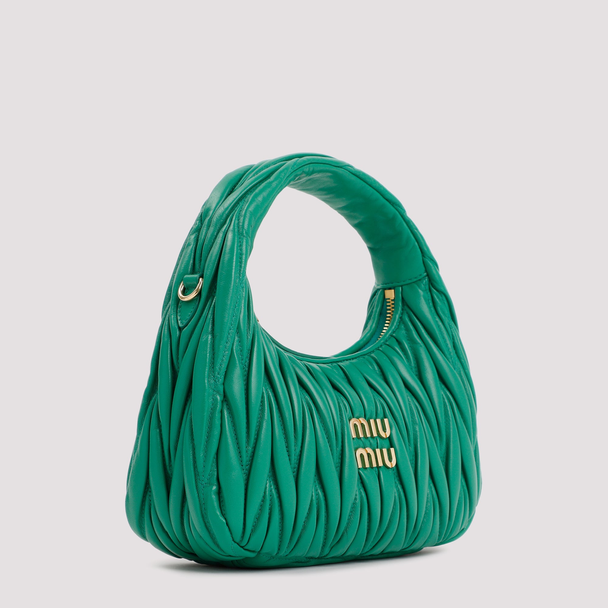 Miu Miu Small Wander Matelassé Hobo Bag - WOMEN BAGS - MIU MIU - T.Luxy