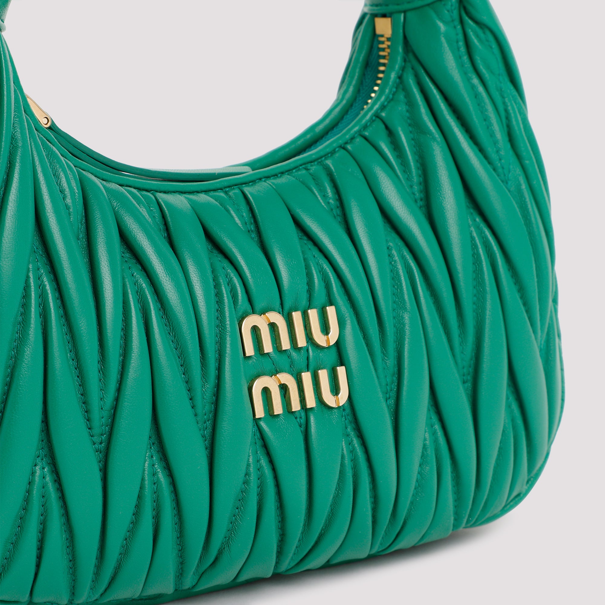 Miu Miu Small Wander Matelassé Hobo Bag - WOMEN BAGS - MIU MIU - T.Luxy