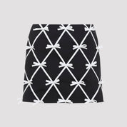 Moschino Bow Mini Skirt - WOMEN CLOTHING - MOSCHINO - T.Luxy