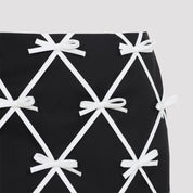 Moschino Bow Mini Skirt - WOMEN CLOTHING - MOSCHINO - T.Luxy