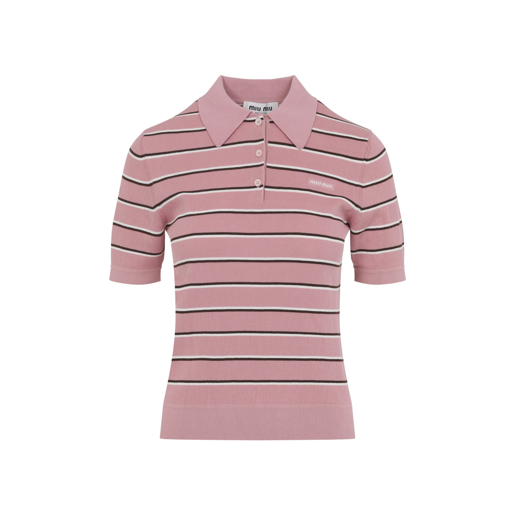 Miu Miu Polo - Pink & Purple | acef3f199c88ca3cb06cd613cd38d1074bd909fa