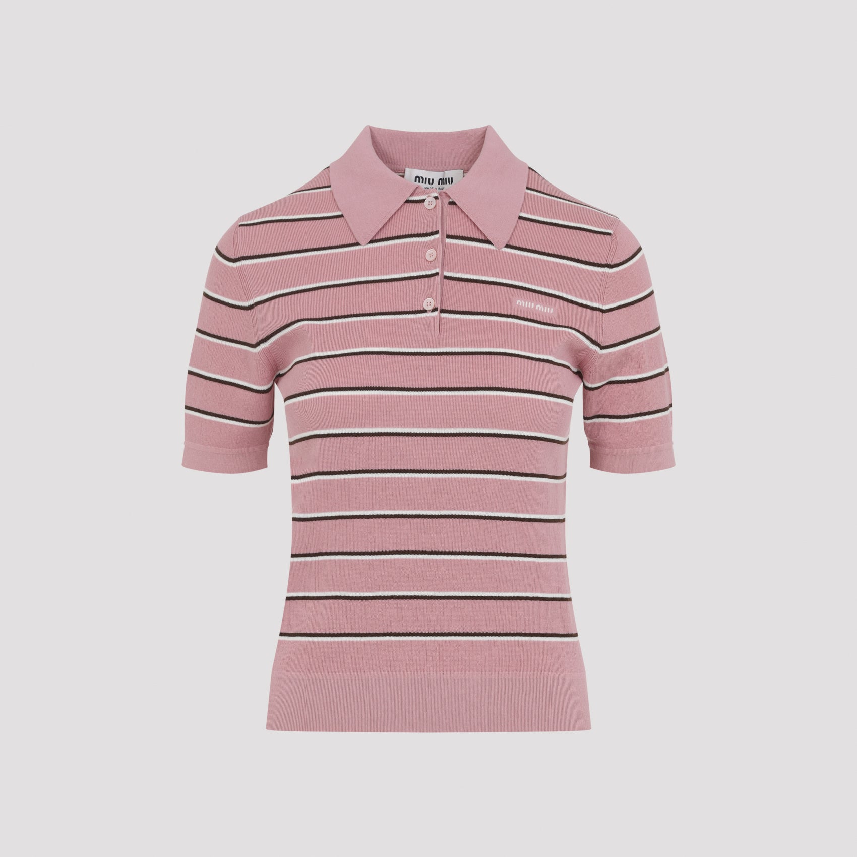 Miu Miu Polo - Pink & Purple | 0ab3ac90dcf25cd1551629e68e93bf66a1ba6127