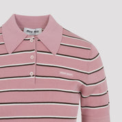 Miu Miu Polo - Pink & Purple | 0498df94764dc646f922b56eedd5e1c1305e5cf0