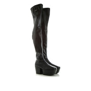 Prada Leather Platform Boots