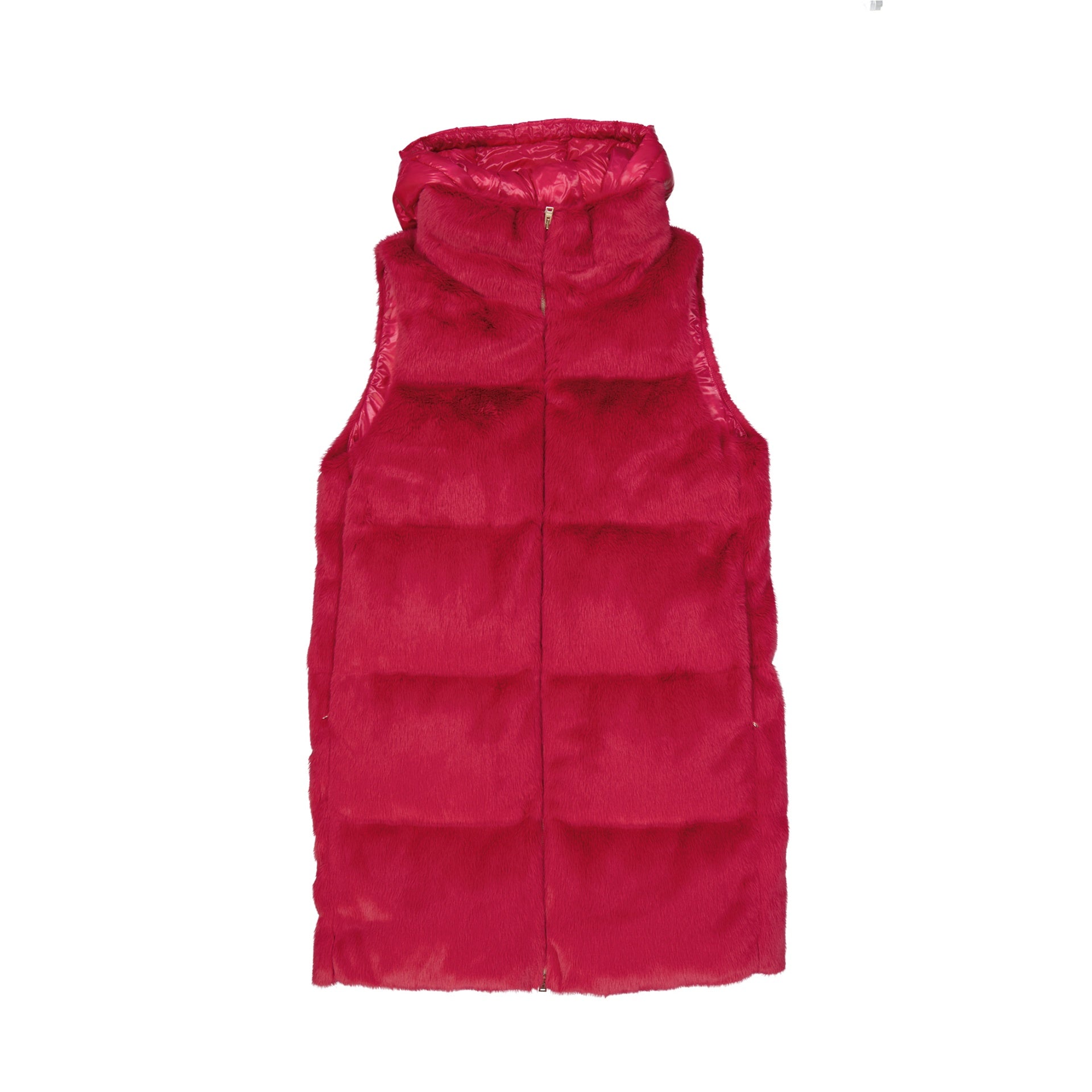 HERNO Padded Faux Fur Vest Coat - WOMEN CLOTHING - HERNO - T.Luxy