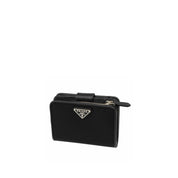 Prada Nylon and Leather French Wallet