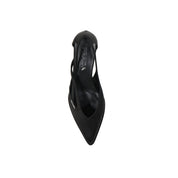 Prada 55mm Cut-Out Satin Pumps