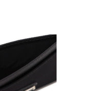 Prada Nylon And Leather Card Holder