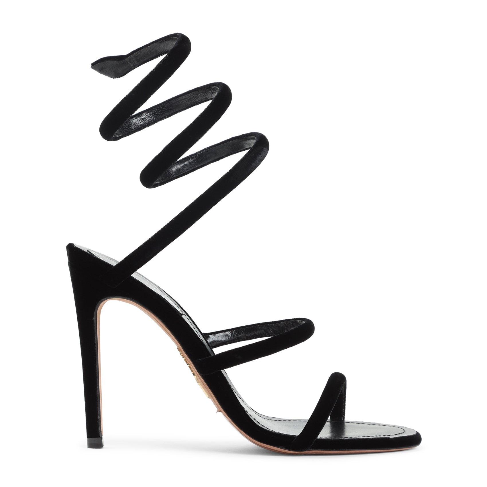 René Caovilla Velvet Snake Sandals - WOMEN SHOES - Rene` Caovilla - T.Luxy