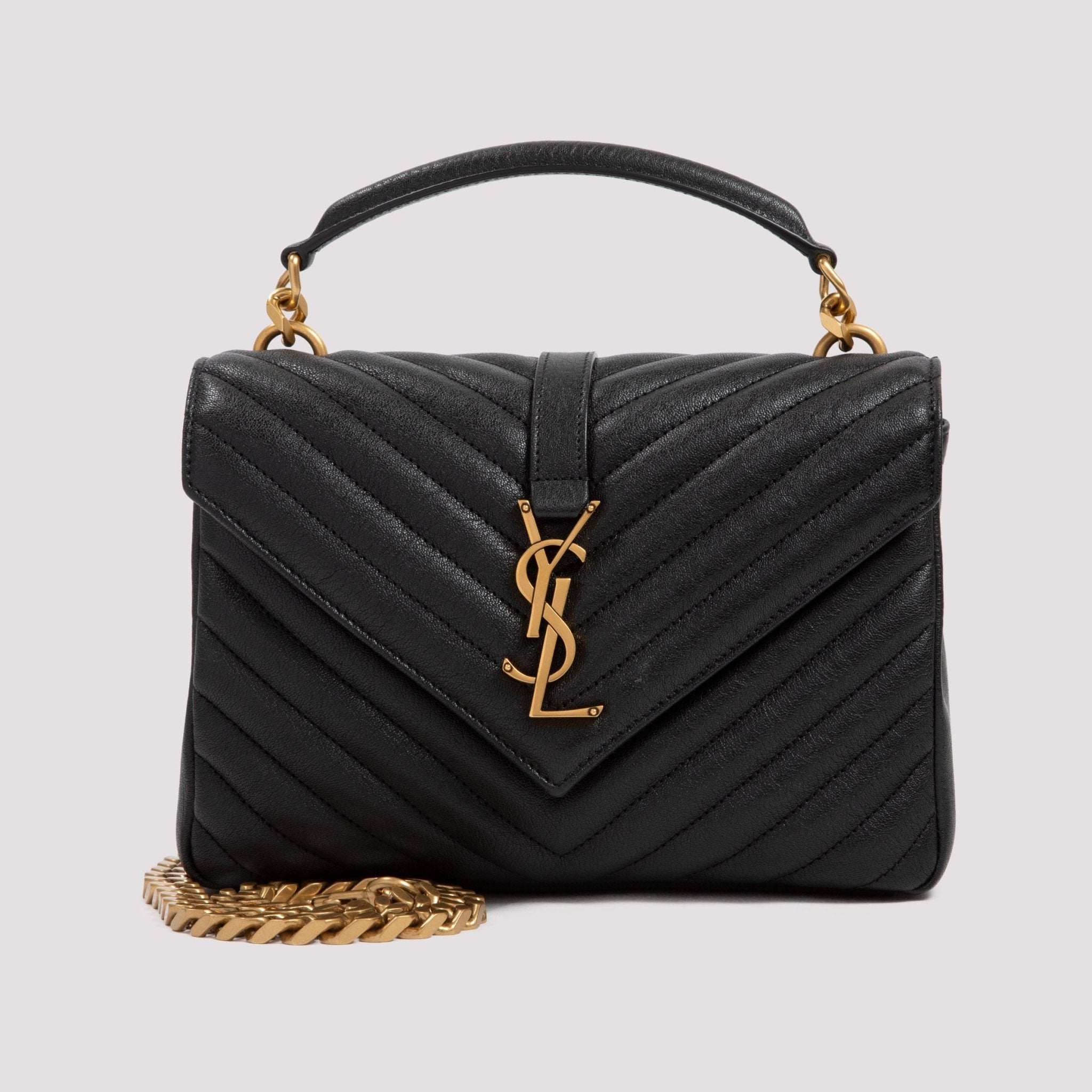 Saint Laurent College Bag In Matelassé Leather - WOMEN BAGS - Saint Laurent - T.Luxy