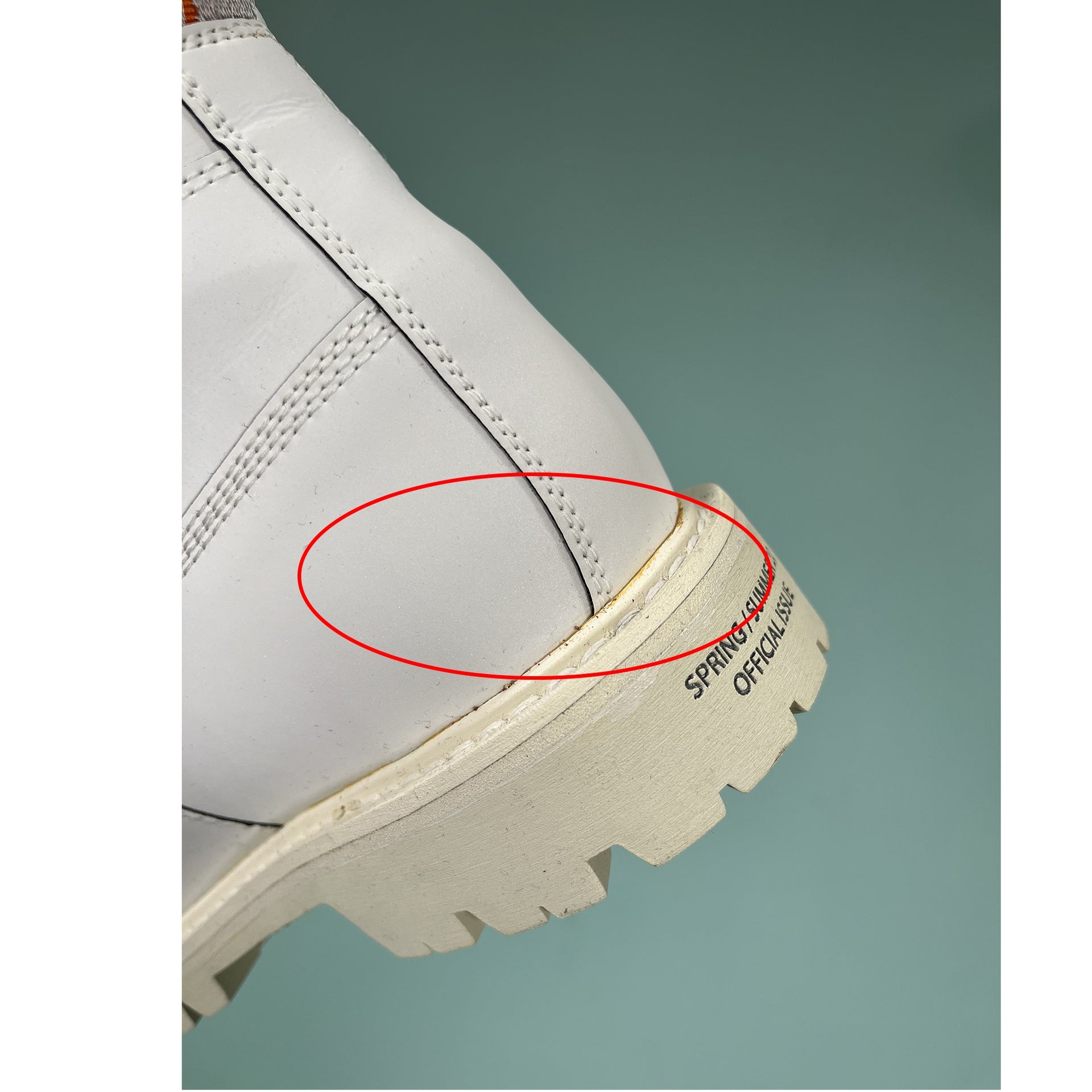 Heron Preston Leather Reflective Ankle Boots